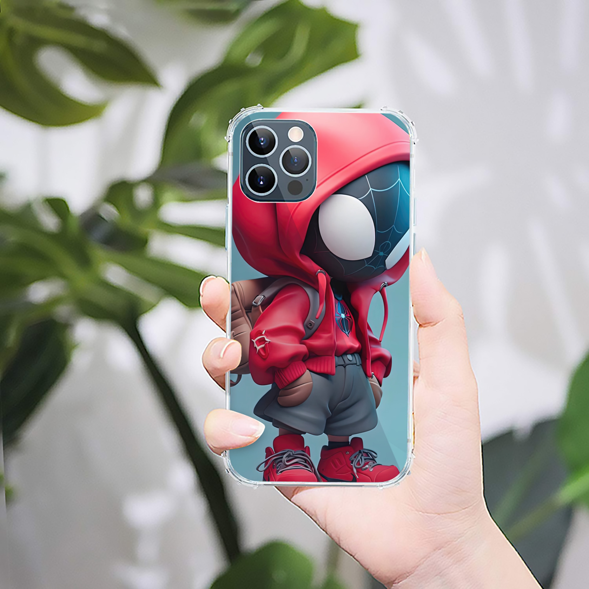 （画像用） Spider Man スパイダーマン 【iPhone 12シリーズ対応】透明スマホケース（クリアソフトケース）